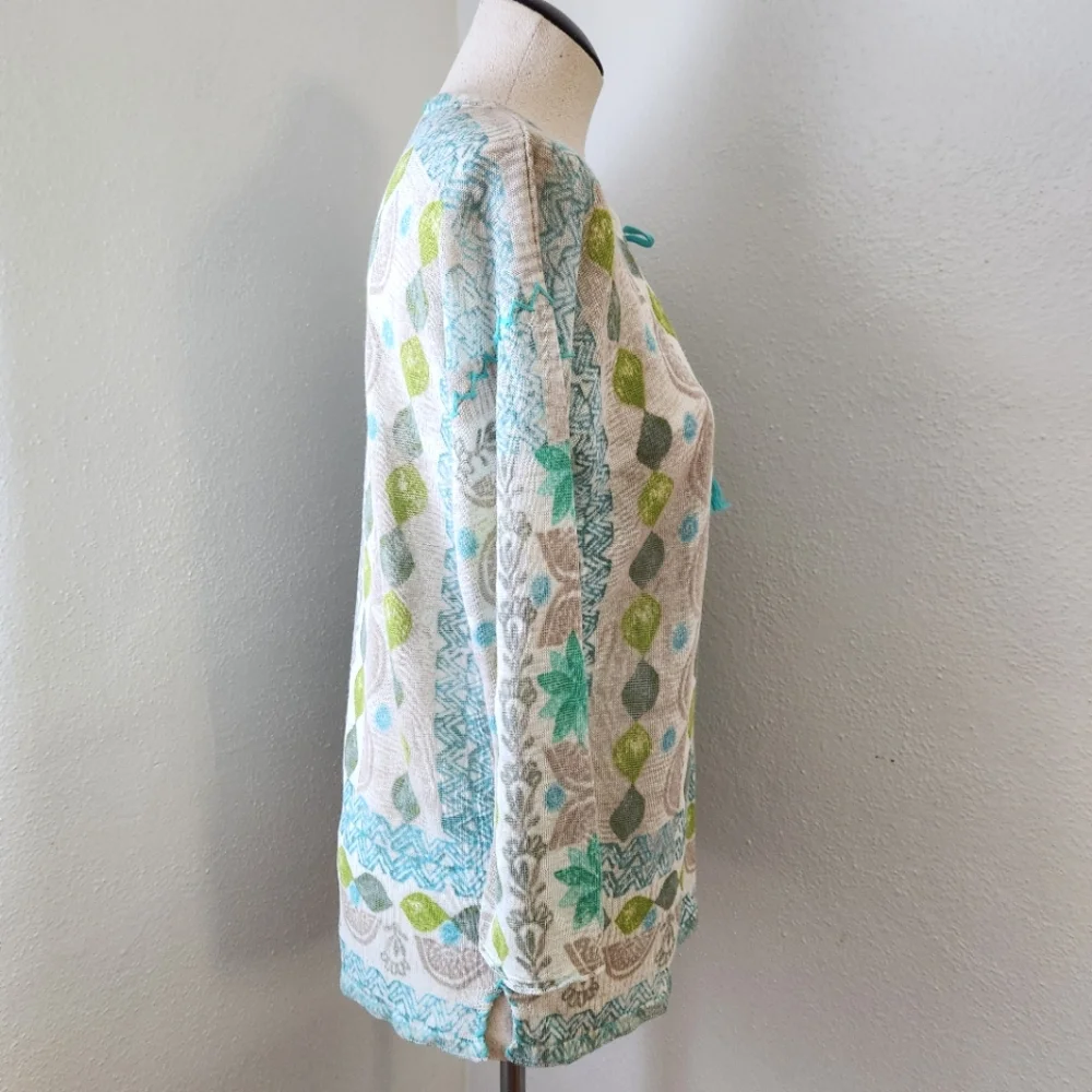 Sigrid Olsen Tunic Long Sleeve  Top Small - Picture 4 of 14